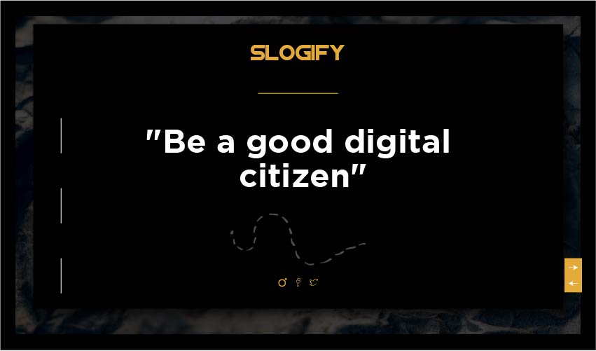 Slogan about social media awareness