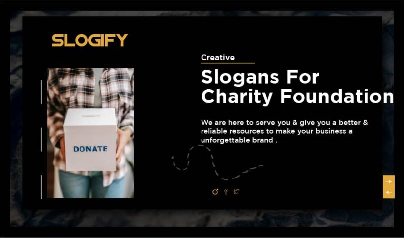 Slogan for Charity Foundation