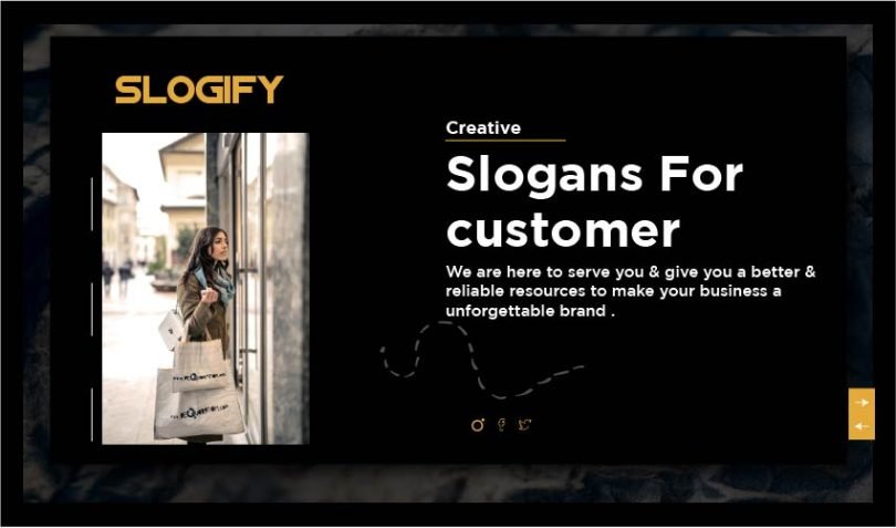 Slogan for Customer