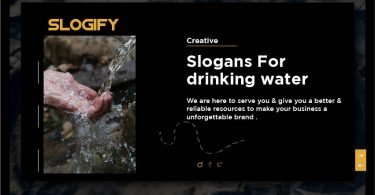 Slogan for Drinking Water