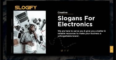 Slogan for Electronics