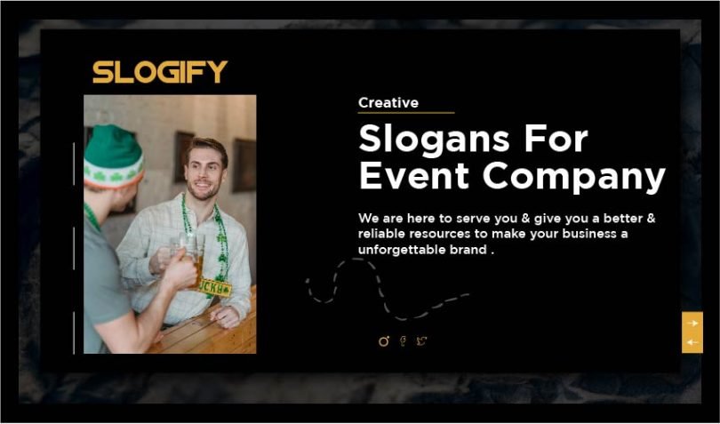 Slogan for Event Company