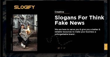 Slogan for Fake News