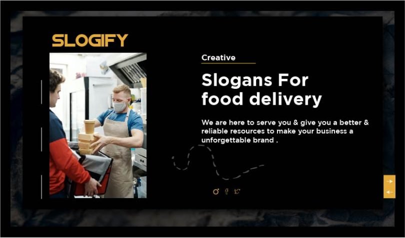 Slogan for Food Delivery