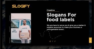 Slogan for Food Labels