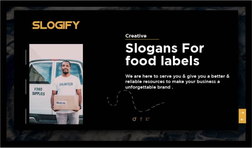 Slogan for Food Labels