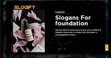 Slogan for Foundation