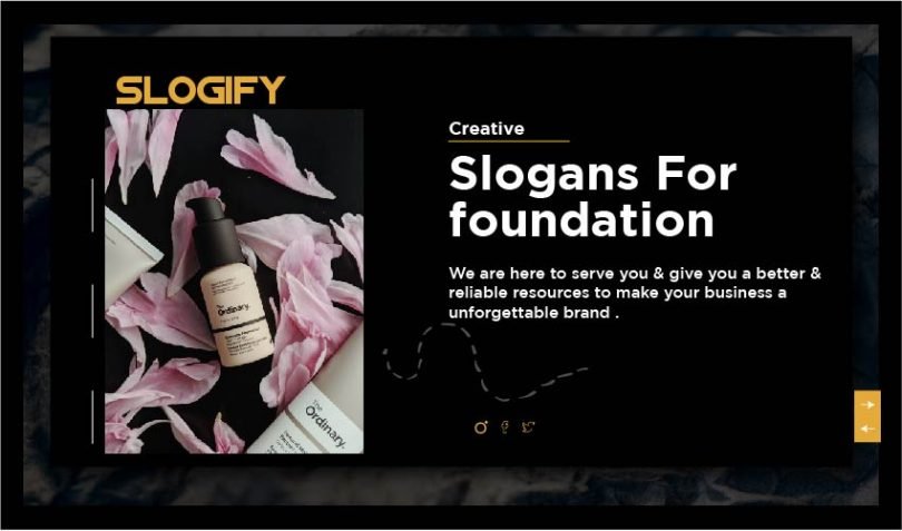 Slogan for Foundation