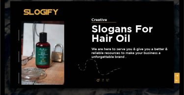 Slogan for Hair Oil