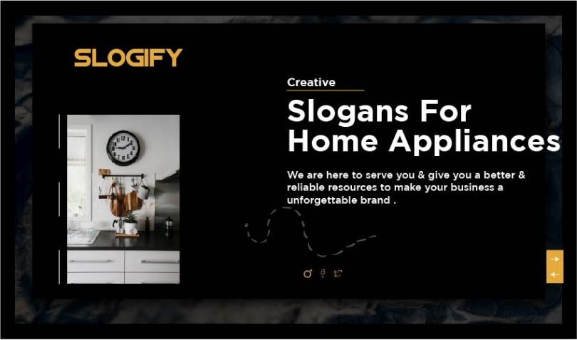 Slogan for Home Appliances