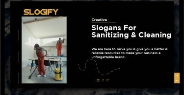 Slogan for Sanitizing and Cleaning