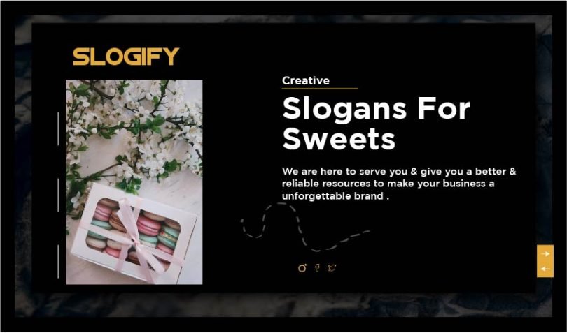 Slogan for Sweets