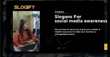 Slogan for social media awareness