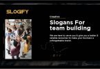 Slogan for team building