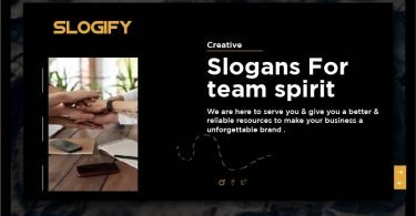 Slogan for team spirit