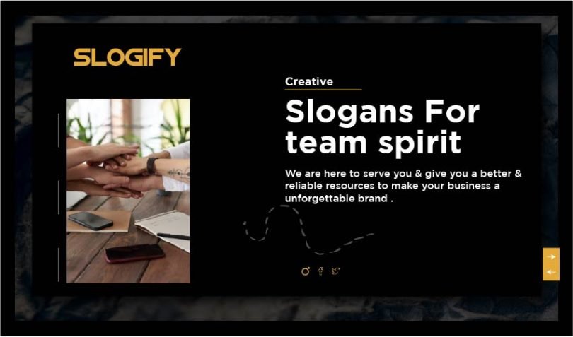 Slogan for team spirit