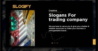 Slogan for trading company