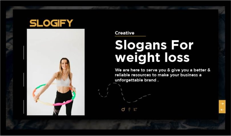 Slogan for weight loss