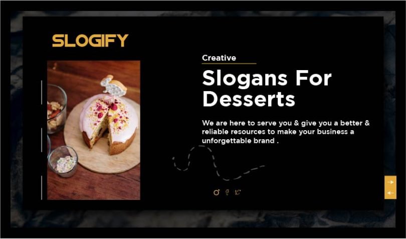 Slogans for Desserts