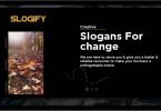 slogan for change