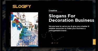 slogan for decoration business