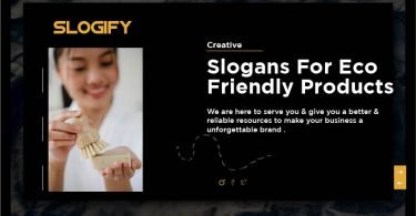 slogan for eco friendly products