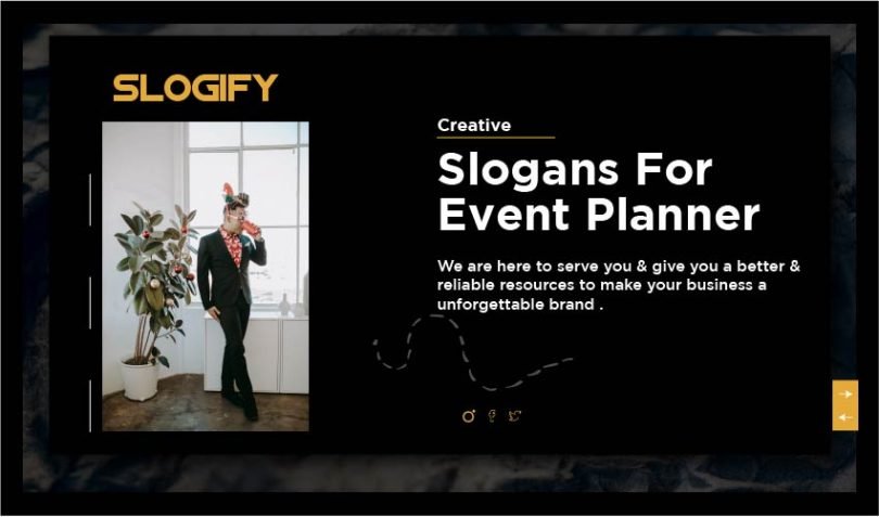 slogan for event planner