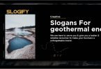 slogan for geothermal energy