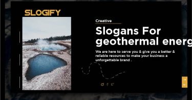 slogan for geothermal energy