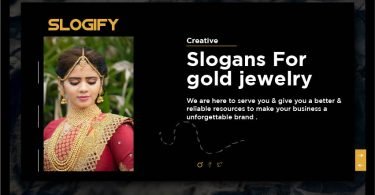 slogan for gold jewelry