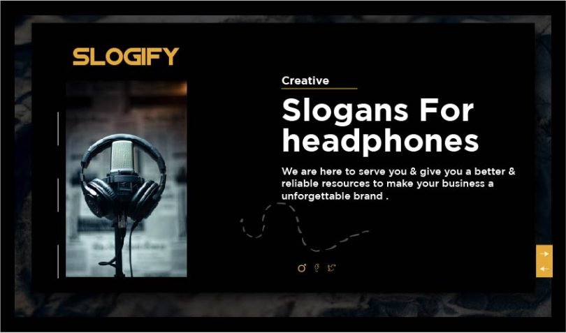 slogan for headphones
