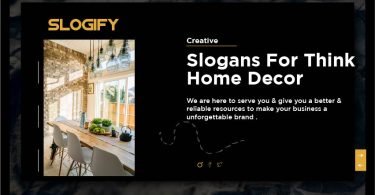 slogan for home decor