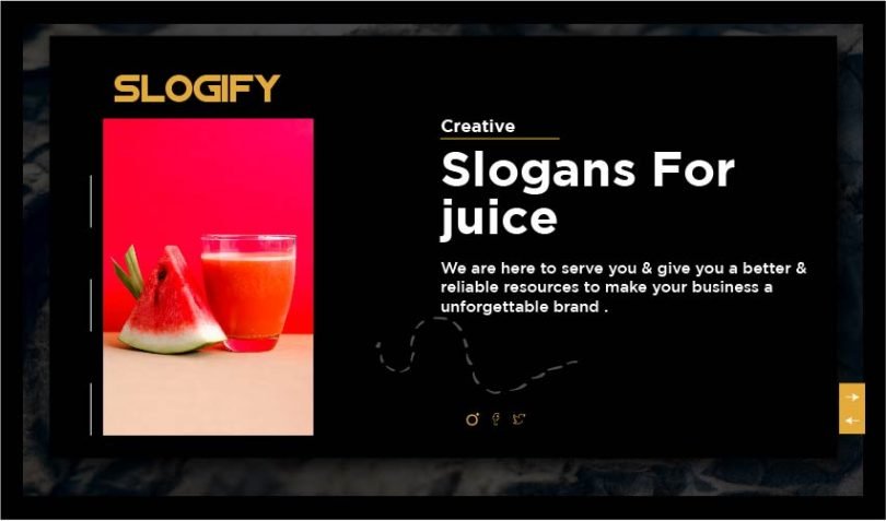 slogan for juice