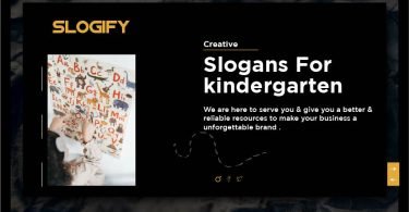 slogan for kindergarten