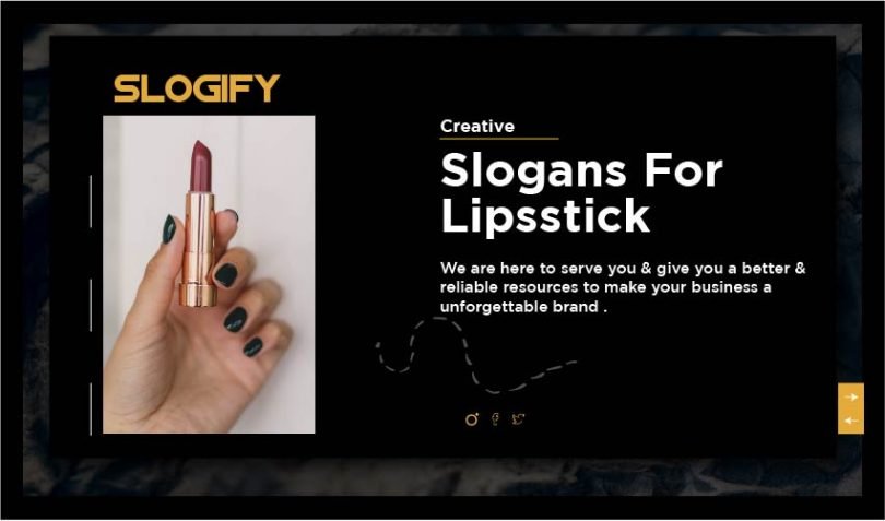 slogan for lipstick