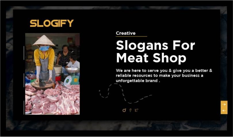 slogan for meat shop