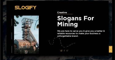slogan for mining