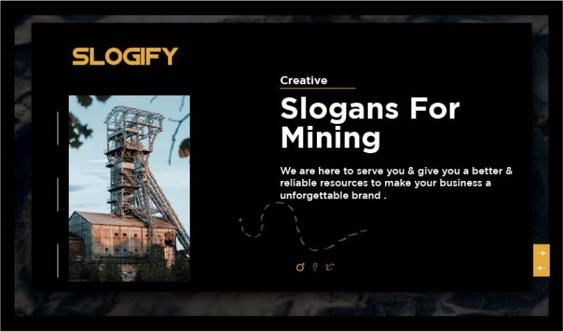 slogan for mining
