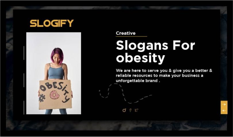 slogan for obesity