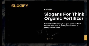 slogan for organic fertilizer