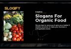 slogan for organic food