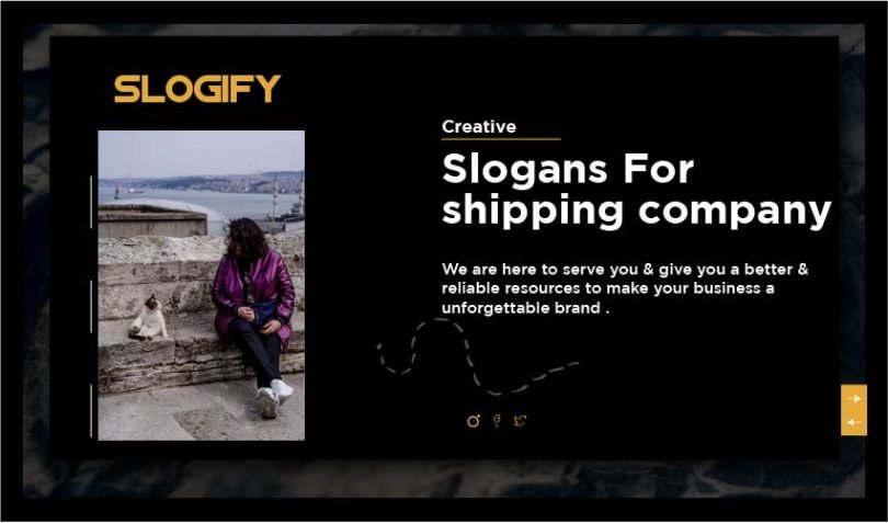 slogan for shipping company