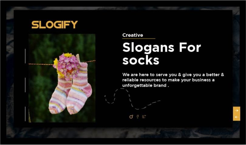 slogan for socks