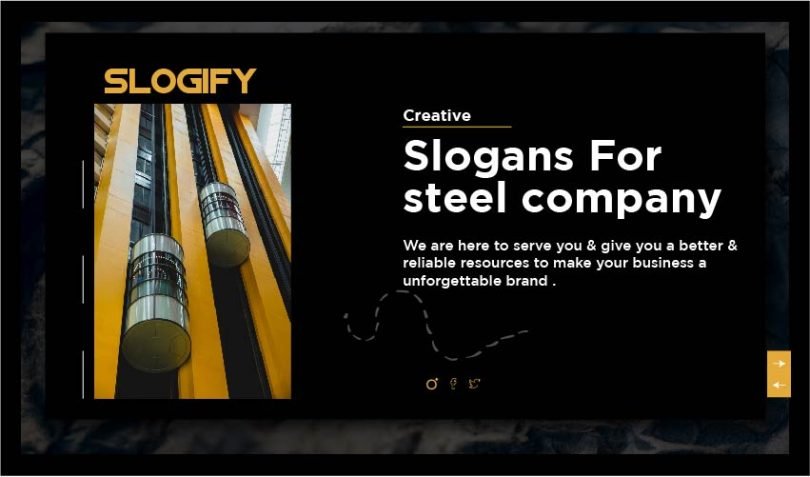 slogan for steel company