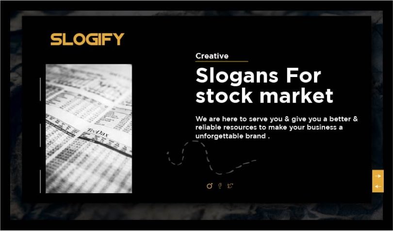 slogan for stock market