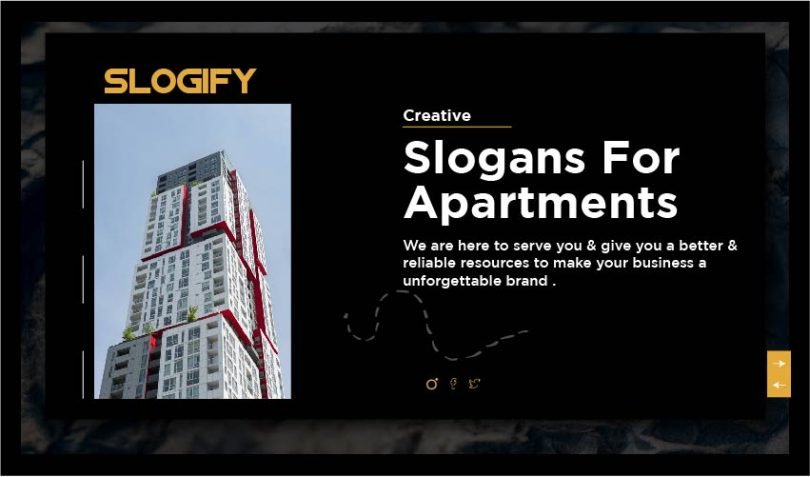slogans for apartments