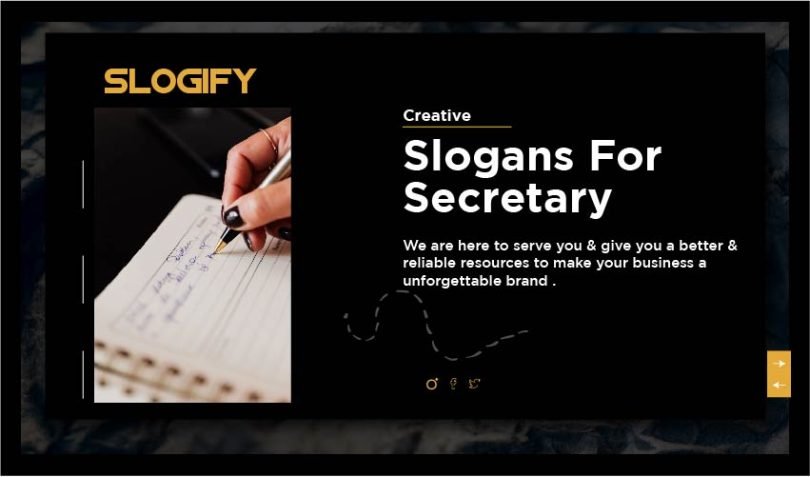 slogans for secretary