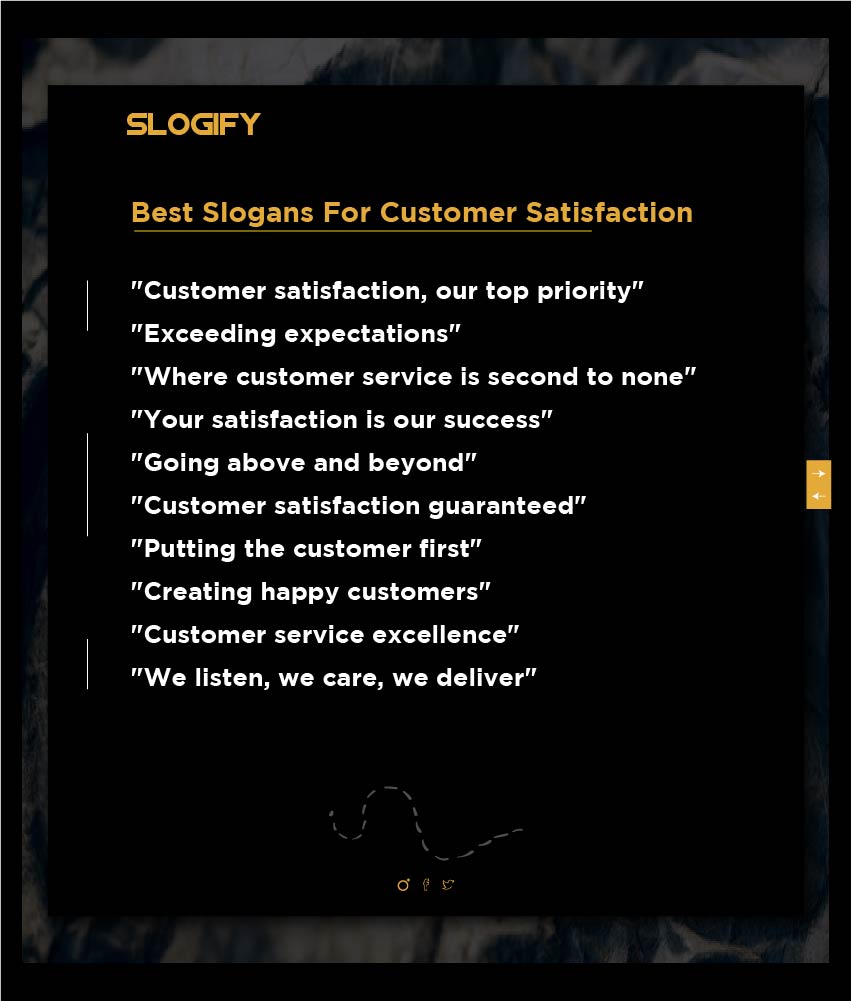 your satisfaction is our priority slogan